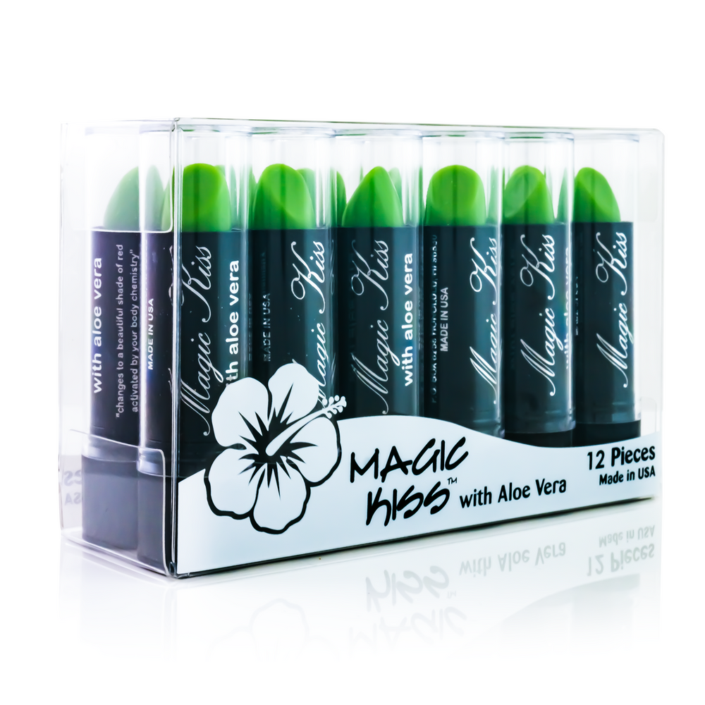 Magic Kiss Honu Green Lipstick Set (Set of 12) - magickiss